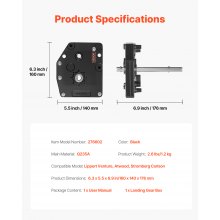 VEVOR Attrezzi Supporto del Carrello di Atterraggio RV Camper 276602 in Acciaio Montaggio Universale Compatibile con Sistemi Lippert Venture, Atwood, Stromberg Carlson, Sostituisce LG-179015