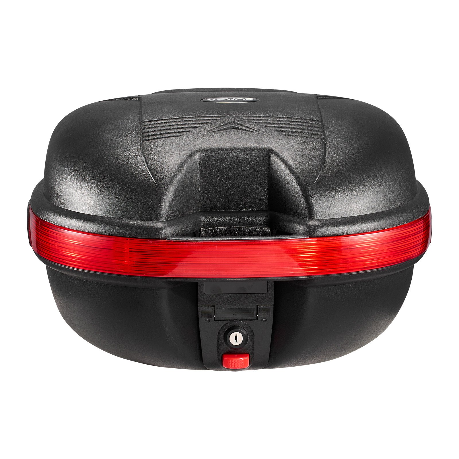 VEVOR Bauletto Posteriore per Moto Capacità 30L Universale Bauletto in PP Impermeabile IPX4, con Serratura di Sicurezza, Portapacchi Posteriori per Moto, Trasporto Bagagli Valigie, Viaggio Campeggio