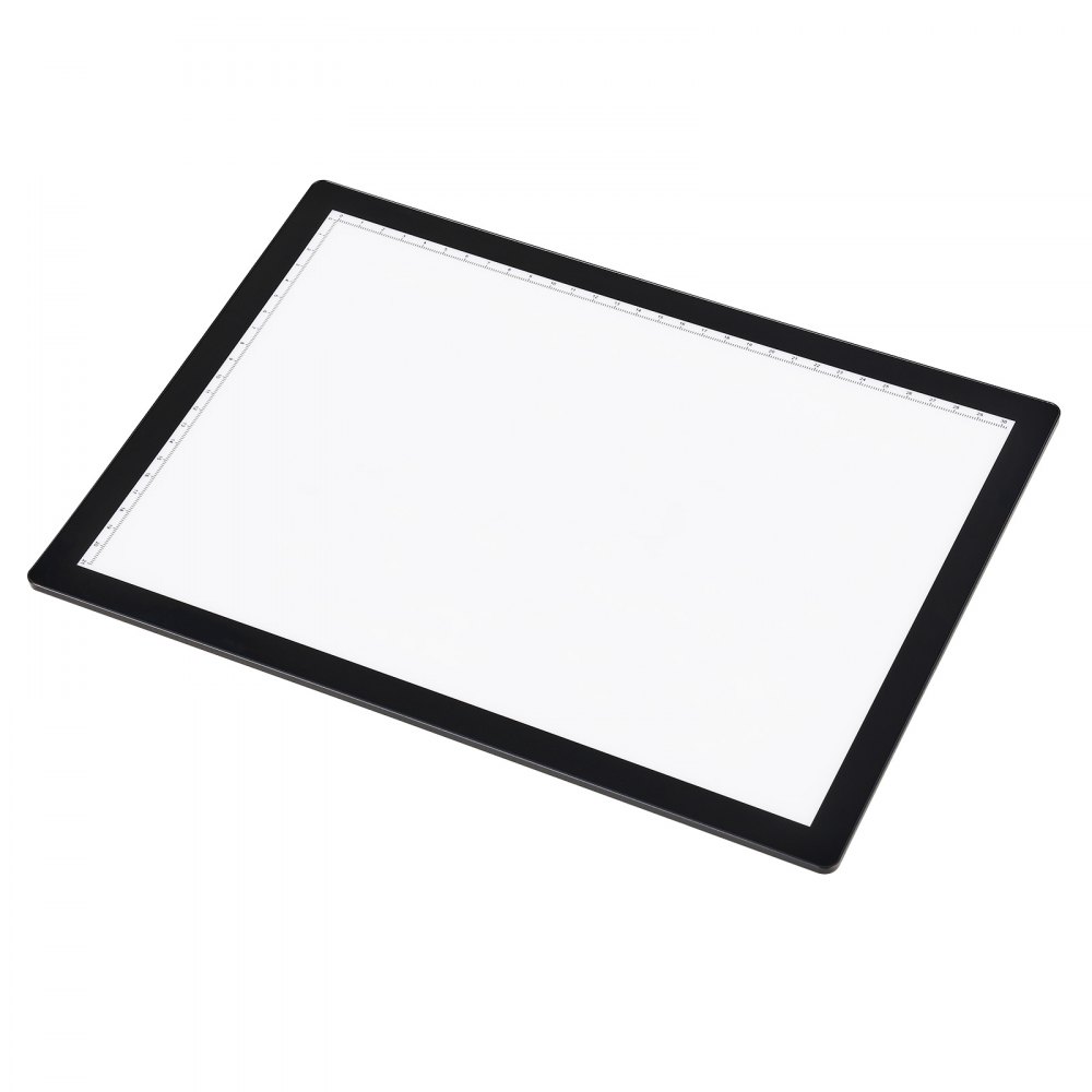 VEVOR Lavagna Luminosa a LED A4, Scatola Luminosa per Pittura con 5 Livelli di Luminosità Dimmerabile, Lavagna Luminosa Ricaricabile per Tracciamento, con Diamanti Animazione Schizzi Disegno, Nero