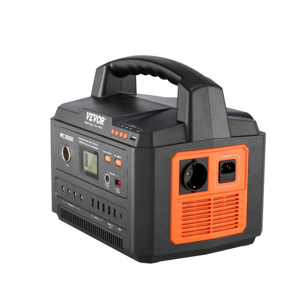 VEVOR Generatore Portatile Elettrico 10000W max. 999WH 12 Porte per Dispositivo Funzione Diffusore Bluetooth Attività all'Aperto Campeggio Picnic, Centrale Elettrica Portatile Ricaricabile Campeggio