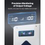 VEVOR Convertitore di Tensione Step-Down da 3000 VA, Trasformatore di Potenza per Impieghi Gravosi da 220 V a 110 V con 2 Prese USA, Uscita USB, Display LCD, Protezione della Temperatura
