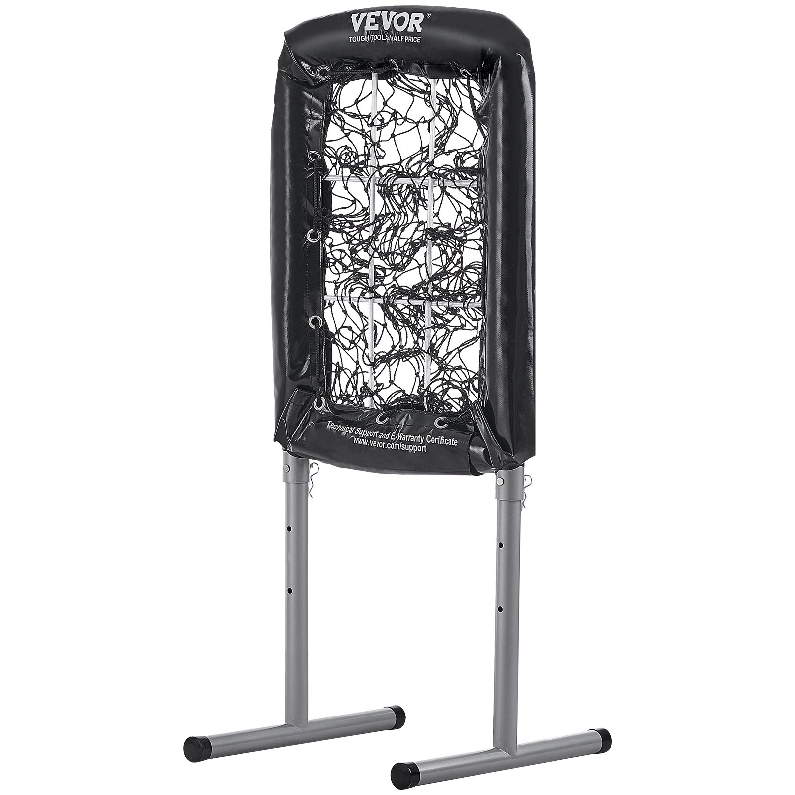 VEVOR Rete di Battuta per Sofetball Baseball 9 Buche 50,8 x 74 cm Allenamento, Rete Portatile per Lanci di Baseball 3 Livelli Regolabile in Altezza Sistema per Lanci Battute Allenamento su Prato