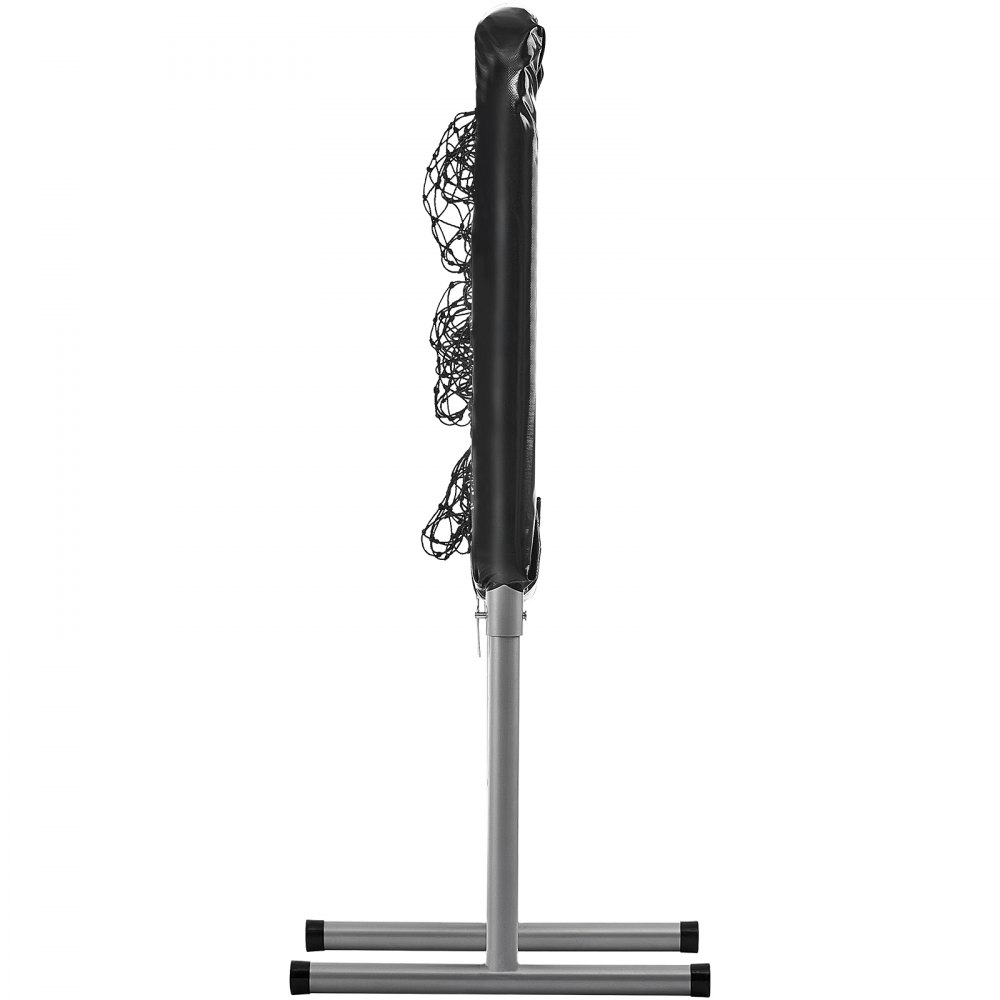 VEVOR Rete per Lanci Battute per Baseball Altezza del Bersaglio Regolabile 304,8 mm/406,4mm/508mm, Attrezzatura per l'Allenamento di Baseball Softball a 9 Buche su Prato, Design Portatile, Nero