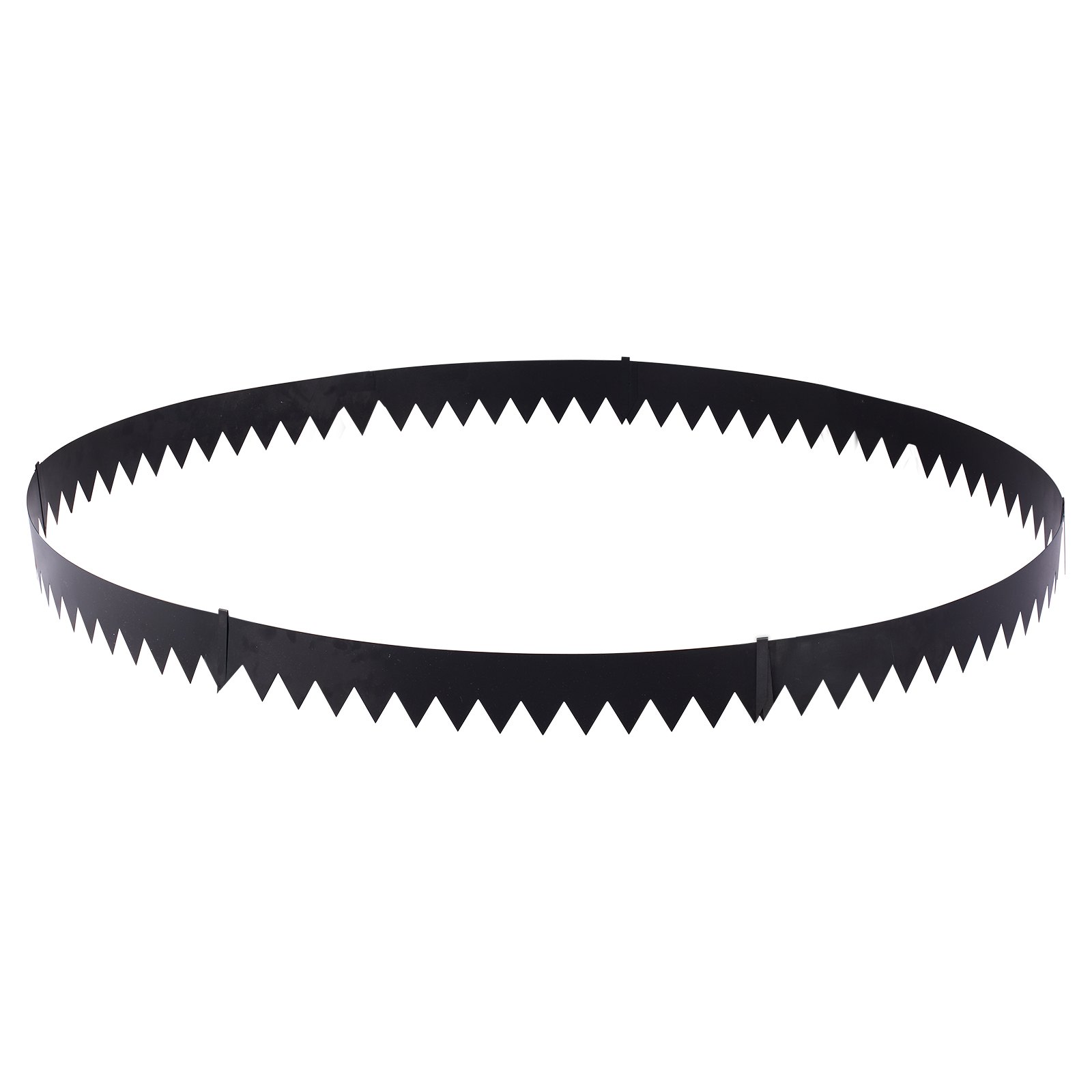 VEVOR Galvanized Steel Landscape Edging, 6-Pack 1016 x 203 mm Metal Edging for Landscaping with 6 Mounting Clips, Bendable Metal Garden Edge Border for Flower Bed, Yard Pathway, Black