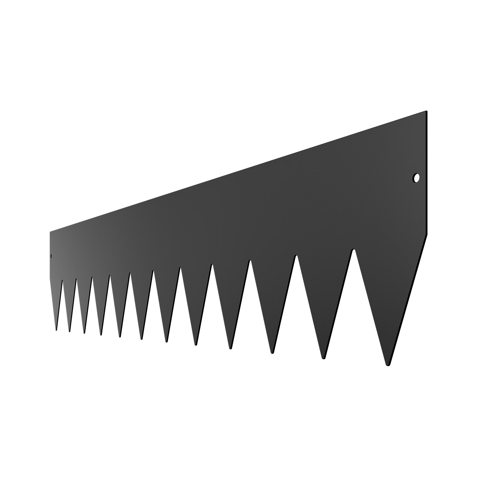 VEVOR Bordatura in Acciaio Metallo Antiruggine per Giardino, Bordatura Pieghevole per Prato Resistente, Facile da Installare, Divisorio Aiuole Cortile, Nero 4 Pezzi 1016 x 203 x 1,5 mm