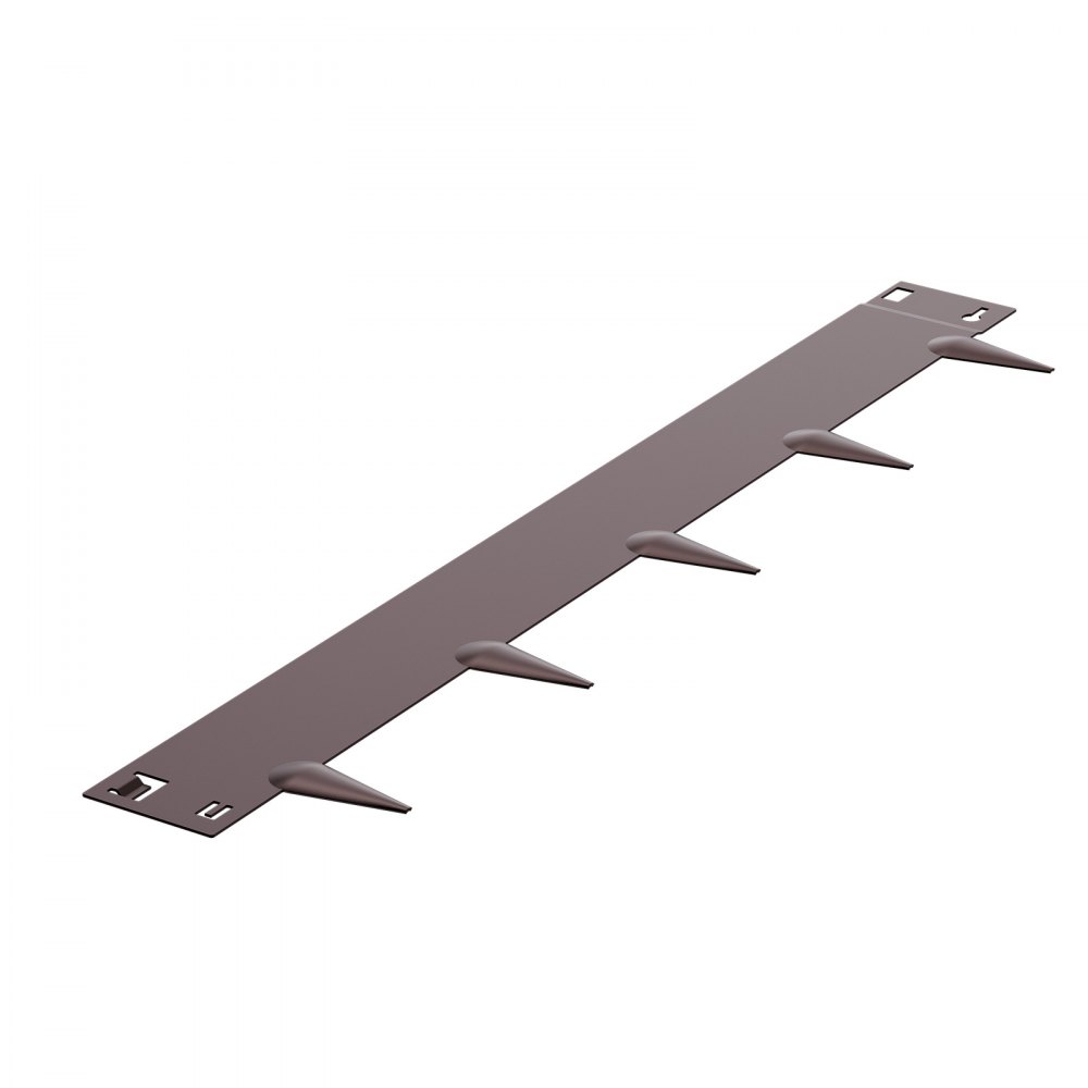 VEVOR Bordatura in Acciaio Metallo Antiruggine per Giardino, Bordatura Pieghevole per Prato Resistente, Facile da Installare, Divisorio Aiuole Cortile, Marrone 5 Pezzi 990 x 181 x 1,5 mm