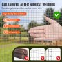 VEVOR Rete Metallica Saldata 1220mm x 30,48m Rotolo Rete Metallica Zincata a Caldo 12,7 x 12,7mm Maglia Calibro 19 Recinzione in Filo per Polli per Gabbie per Conigli, Giardino, Piccoli Roditori
