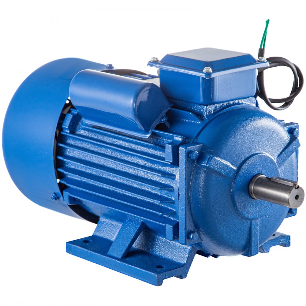 Vevor Motore Elettrico Asincrono Monofase A 4 Poli 3,7 Kw 22,6a B3 Orizzontale