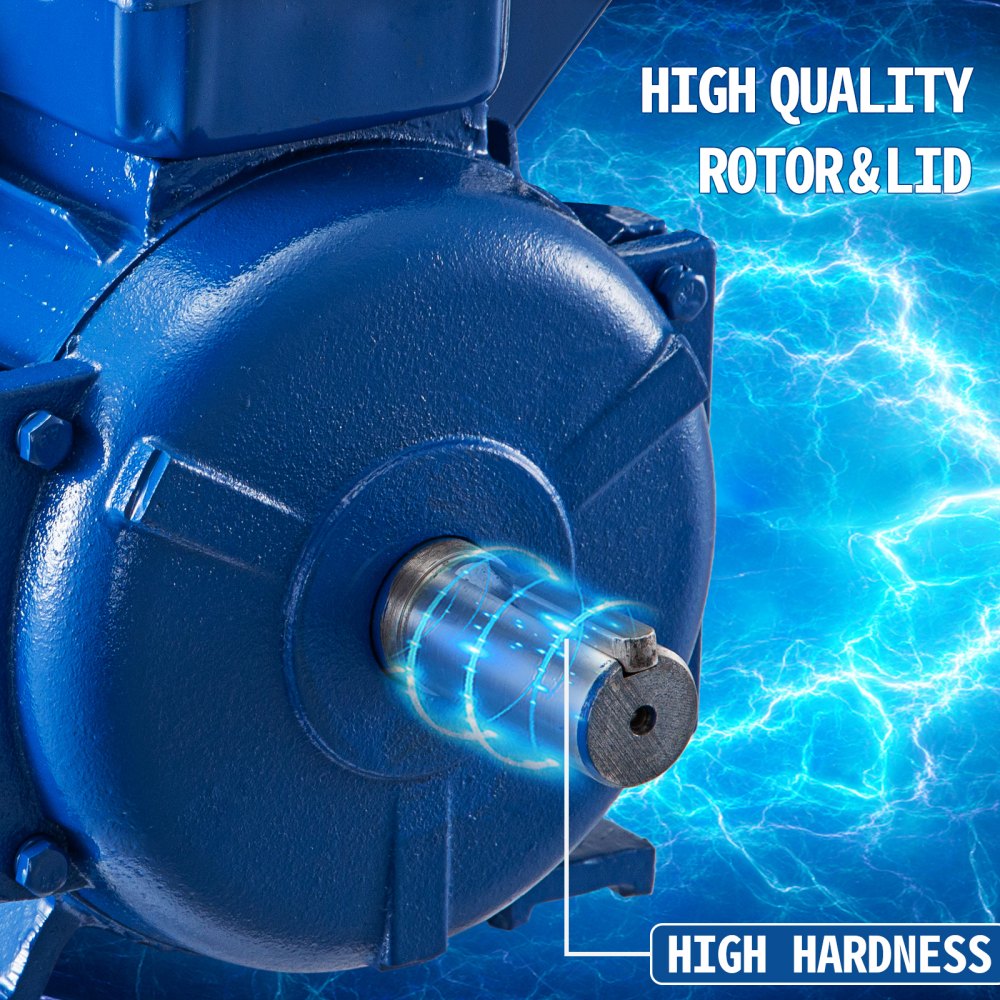 Vevor Motore Elettrico Asincrono Monofase A 4 Poli 3kw 4hp 1430rpm Reversibile