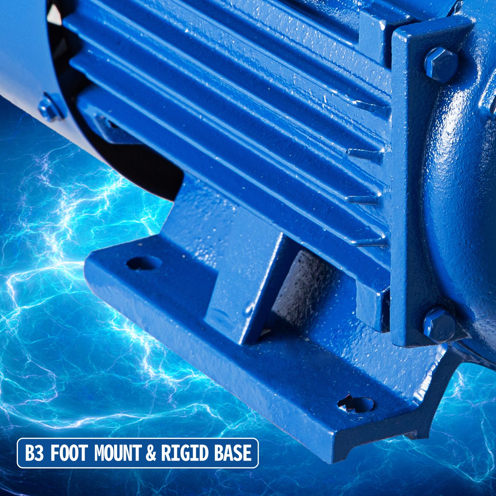 Vevor Motore Elettrico Asincrono Monofase A 4 Poli 3kw 4hp 1430rpm Reversibile