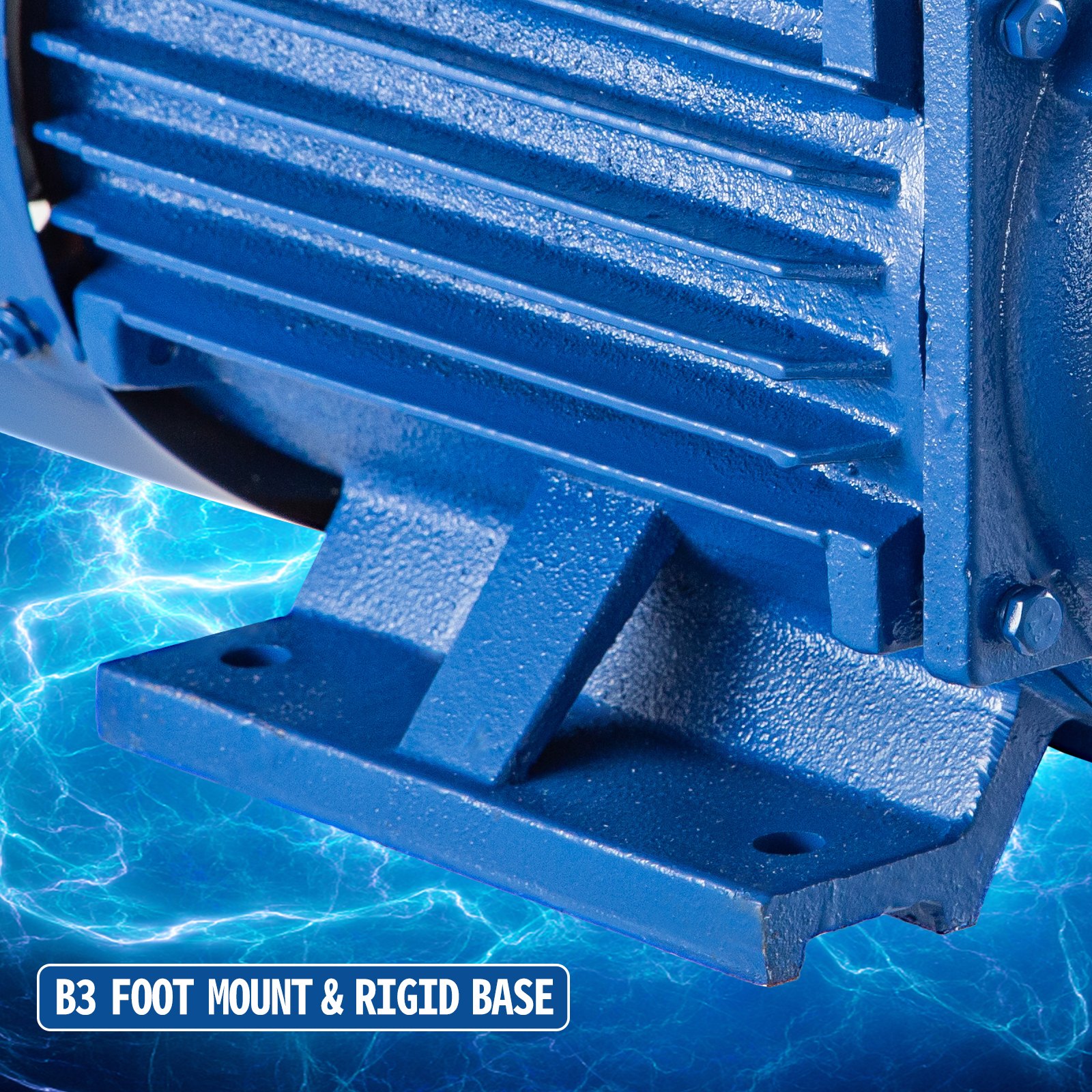 Vevor Motore Elettrico Asincrono Monofase A 4 Poli 4 Kw B3 1440rpm Ip54