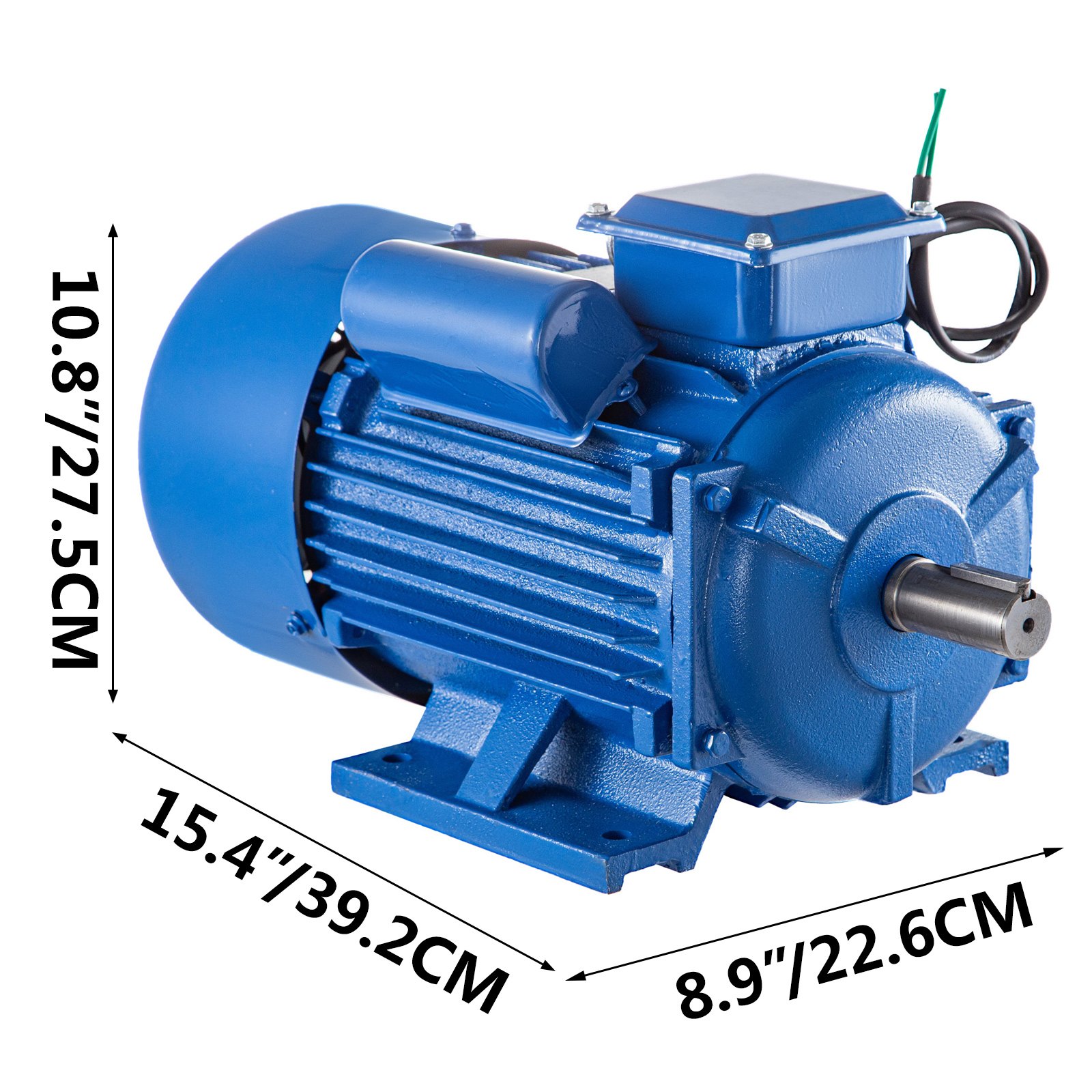 Vevor Motore Elettrico Asincrono Monofase A 4 Poli 4 Kw B3 1440rpm Ip54
