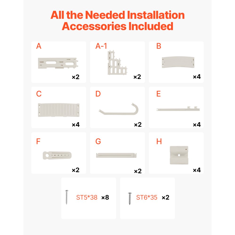 VEVOR Scaletta per Piscina 4 Gradini, Doppio Corrimano, Gradini Antiscivolo per Carichi Pesanti, Scaletta Sicurezza per Piscina, Carico 181,4 kg Piscine Interrate Fuori Terra 122-137 cm Bianco Latte