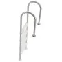 VEVOR Scaletta per Piscina 4 Gradini con Corrimano Doppio, Gradini Antiscivolo Resistenti, Scaletta Sicurezza per Piscina in Acciaio Inox, Capacità di Carico 120 kg per Piscine Interrate da 137 cm