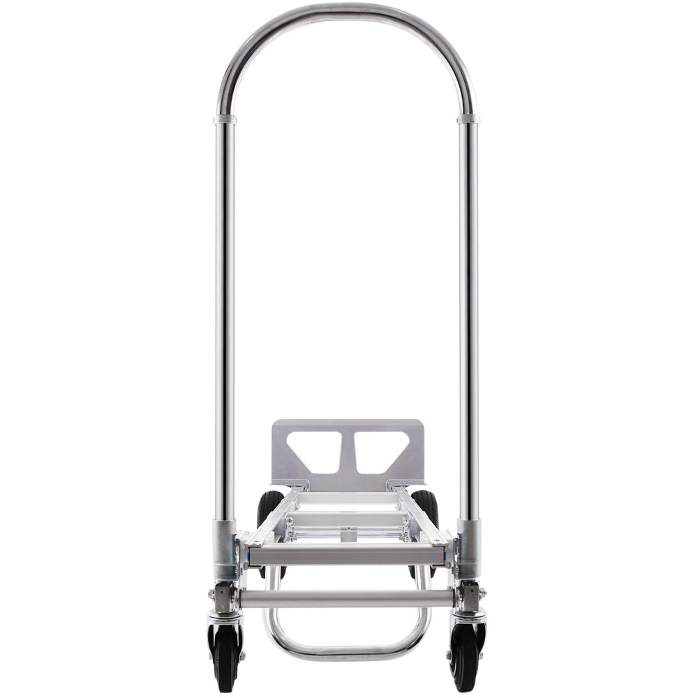 2 In 1 Carrello Pieghevole Estensibile Portapacchi Capacità 400/250kg Alluminio