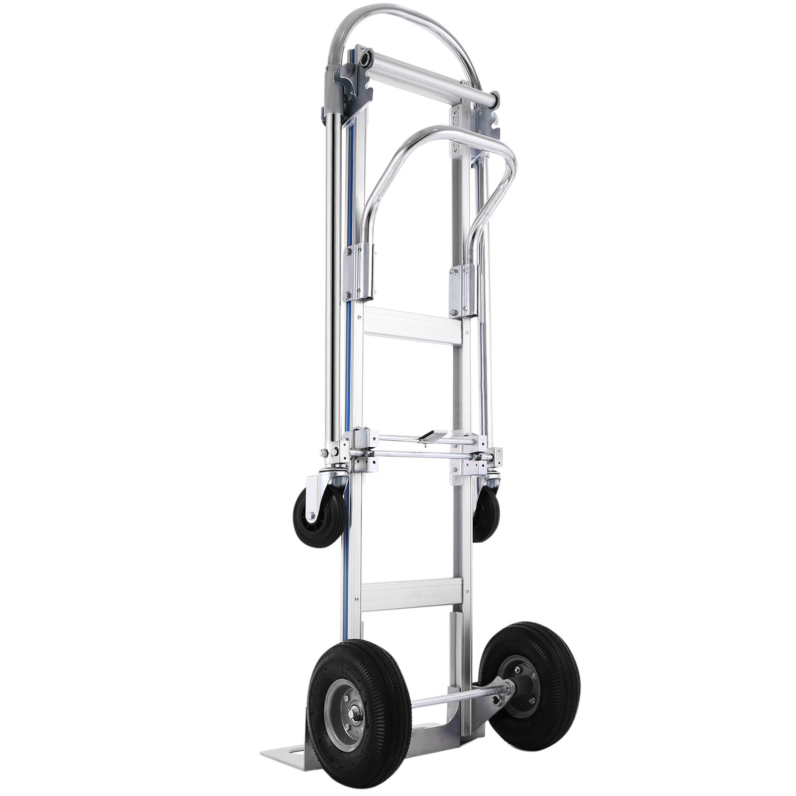 2 In 1 Carrello Pieghevole Estensibile Portapacchi Capacità 400/250kg Alluminio