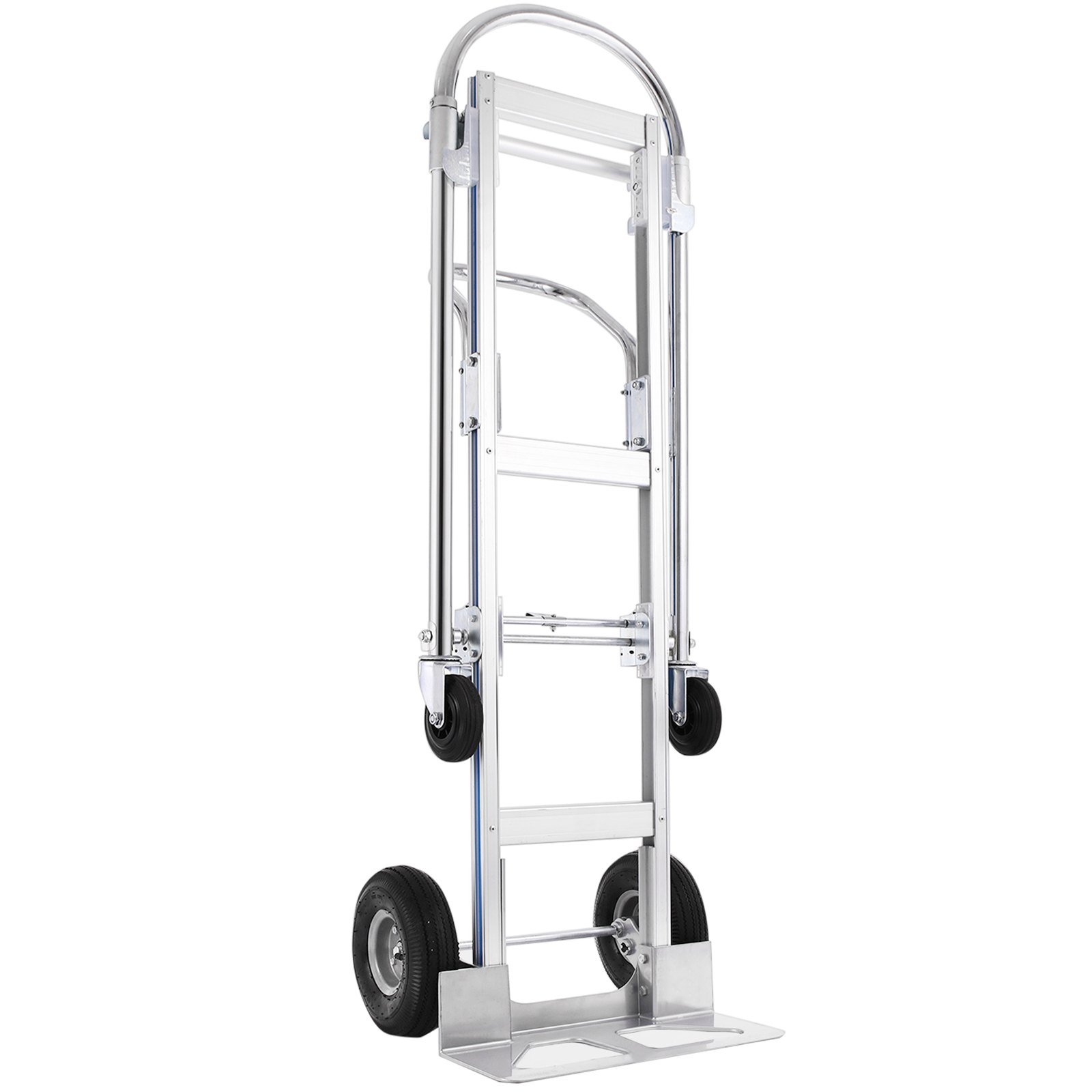 2 In 1 Carrello Pieghevole Estensibile Portapacchi Capacità 400/250kg Alluminio
