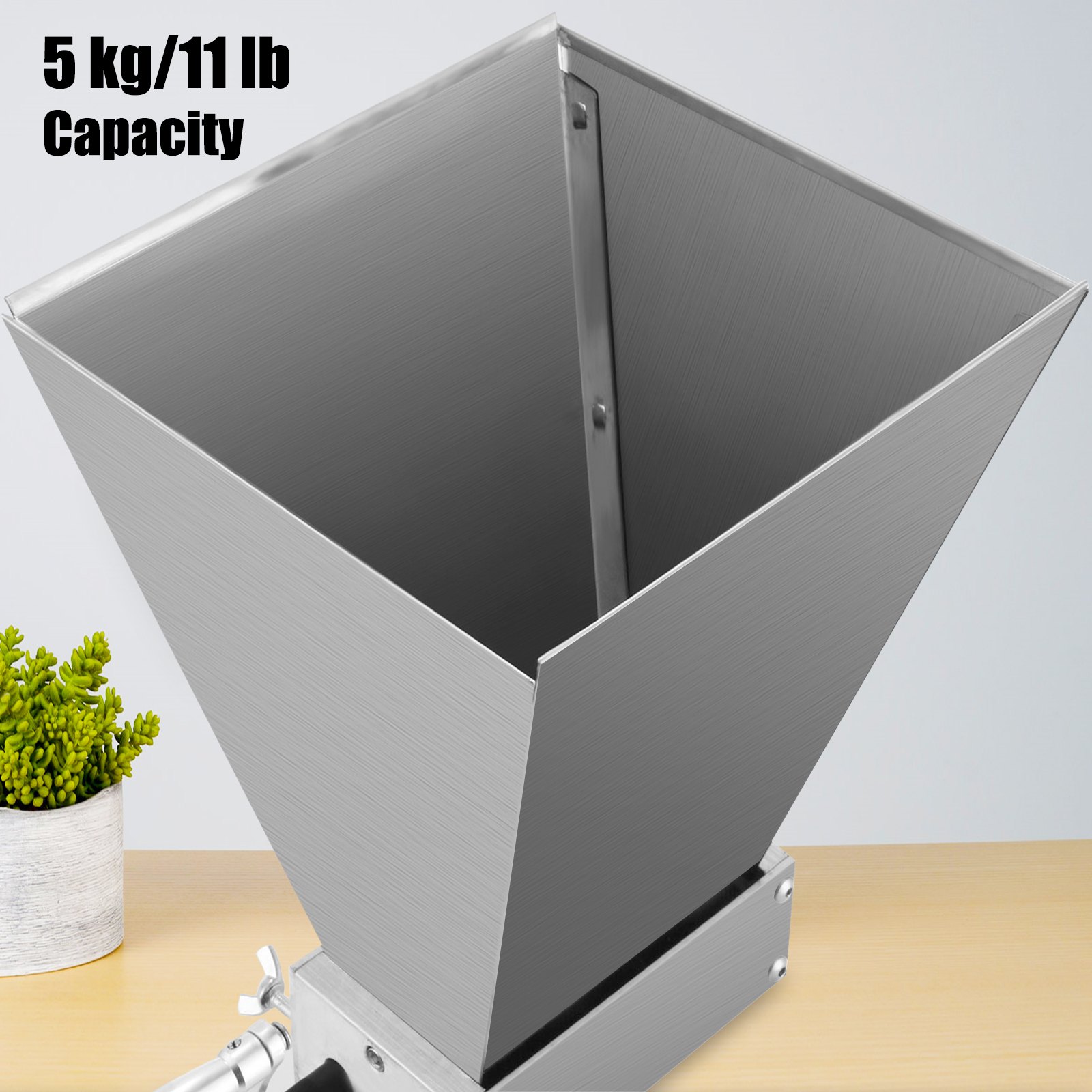 VEVOR Frantoio per Malto di Grano DY-168 da 8 libbre/min mulino per cereali in Acciaio Regolabili per Produzione di Birra a Casa Smerigliatrice