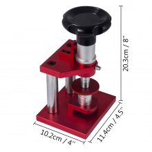 VEVOR Strumenti per la riparazione degli orologi Pressa per orologi con 20 stampi Chiudi cassa dell'orologio per chiudere la copertura posteriore dell'orologio Tappatore per la chiusura posteriore Mac