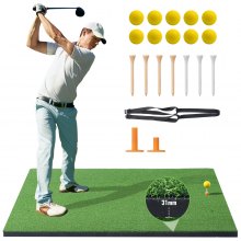 VEVOR Tappetino da Pratica di Golf 152 cm x 122 cm x 15 mm Kit Allenamento Golf