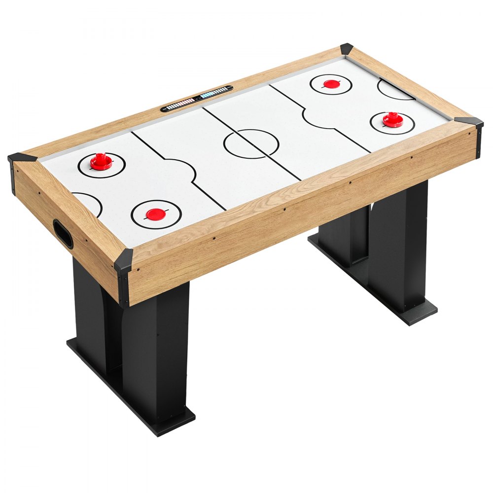 VEVOR Tavolo da Air Hockey Sistema Punteggio Elettronico Pannelli in MDF per Sala Giochi, Arcade di Hockey ad Aria per Aree Ricreative, Piedini Regolabili, Set Completo Accessori, Protezione Angoli