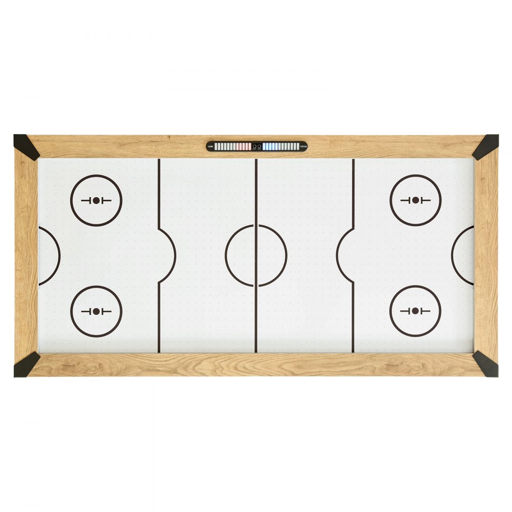VEVOR Tavolo da Air Hockey Sistema Punteggio Elettronico Pannelli in MDF per Sala Giochi, Arcade di Hockey ad Aria per Aree Ricreative, Piedini Regolabili, Set Completo Accessori, Protezione Angoli