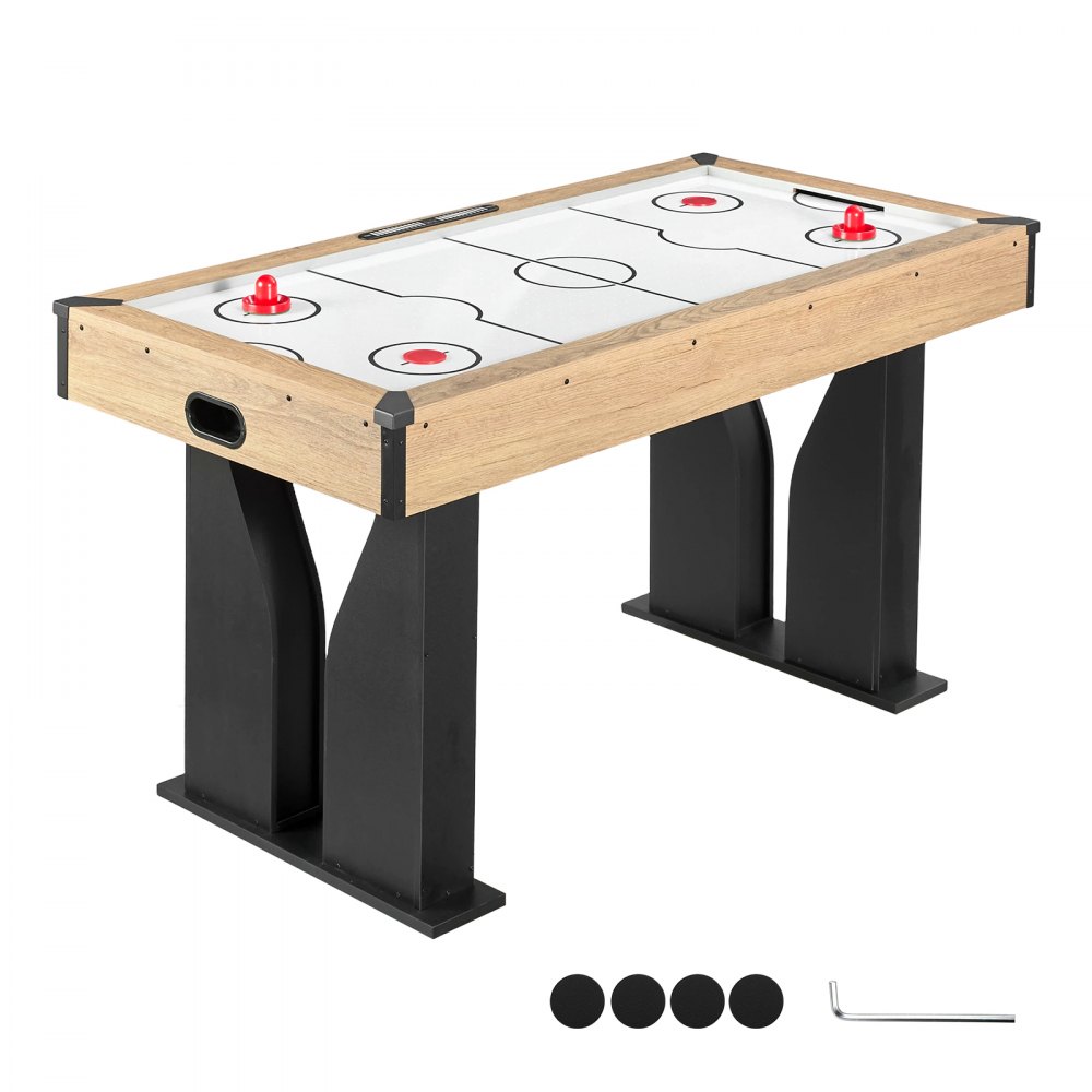 VEVOR Tavolo da Air Hockey Sistema Punteggio Elettronico Pannelli in MDF per Sala Giochi, Arcade di Hockey ad Aria per Aree Ricreative, Piedini Regolabili, Set Completo Accessori, Protezione Angoli