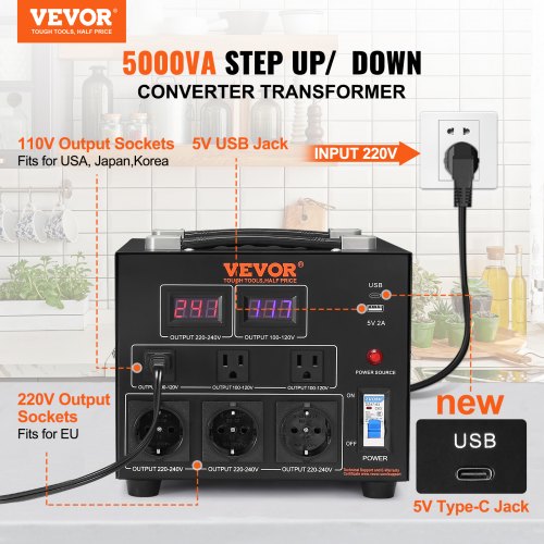Convertitore Universale Da Parete 110V-240V A 12V DC - Alimentatore Per Presa Accendisigari Auto, 500 MA, Nero