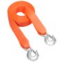 VEVOR ATV Tow Strap with Hooks, 50.8 mm x 6.1 m, 7711 kg Capacity, Durable Recovery Rope with Security Hooks for Trucks and Vehicles, Essential Towing Accessory for Roadside Assistance
