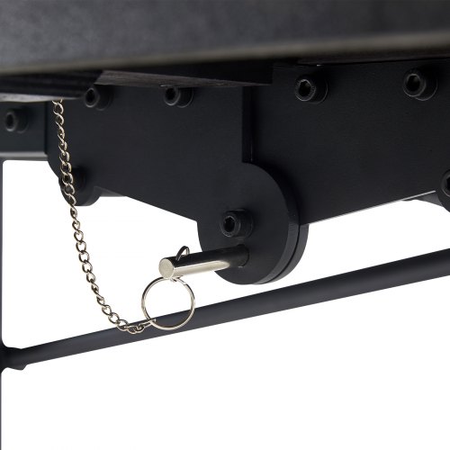 Tavolo Da Poker Pieghevole VEVOR 214x107x76 Cm - Per 8 Giocatori, Nero E Blu - Foto 3