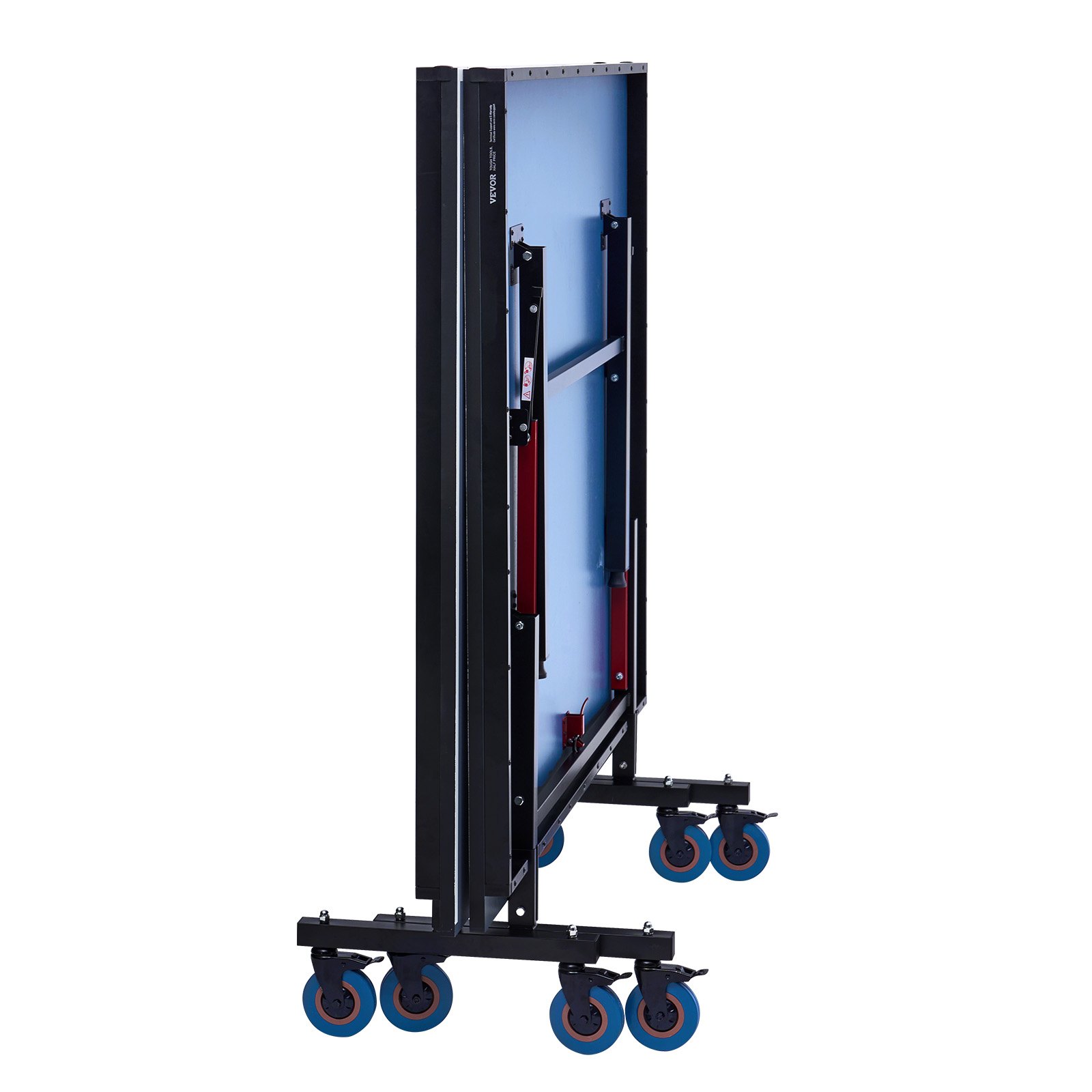 VEVOR Tavolo da Ping Pong Pieghevole in MDF per Interni, Tavolo da Ping Pong Portatile, con Rete a Morsetto Rapido e Ruote Bloccabili, Gioco da Ping Pong, Montaggio Facile, Piani del Tavolo da 25 mm