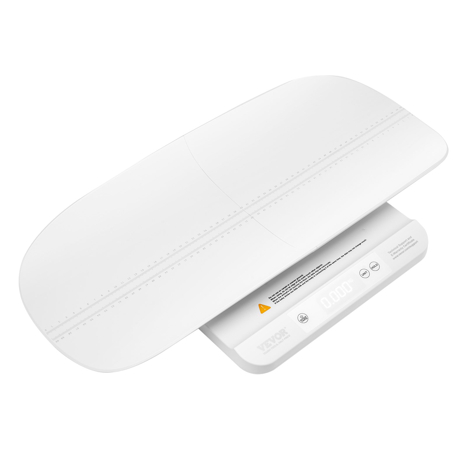 VEVOR Bilancia per Neonati, 2 in 1 con Vassoio Staccabile, Bilancia Digitale per Pesare con Funzione Hold e Tare, 5 Unità per Neonati, Bambini, Animali Domestici, Capacità 30 kg 3 Batterie Incluse