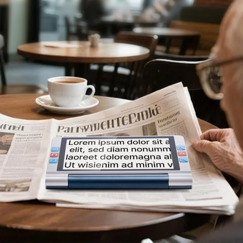 VEVOR Lente d'Ingrandimento Digitale, 203 mm per Versione Bassa,  Ausilio di Lettura Elettronico 2X a 20X con Obiettivo HD con Messa a Fuoco Automatica da 13 MP, 26 Modalità Colore, Uscita HDMI