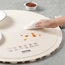 VEVOR Tappetino Riscaldante per Alimenti con Controllo della Temperatura Beige