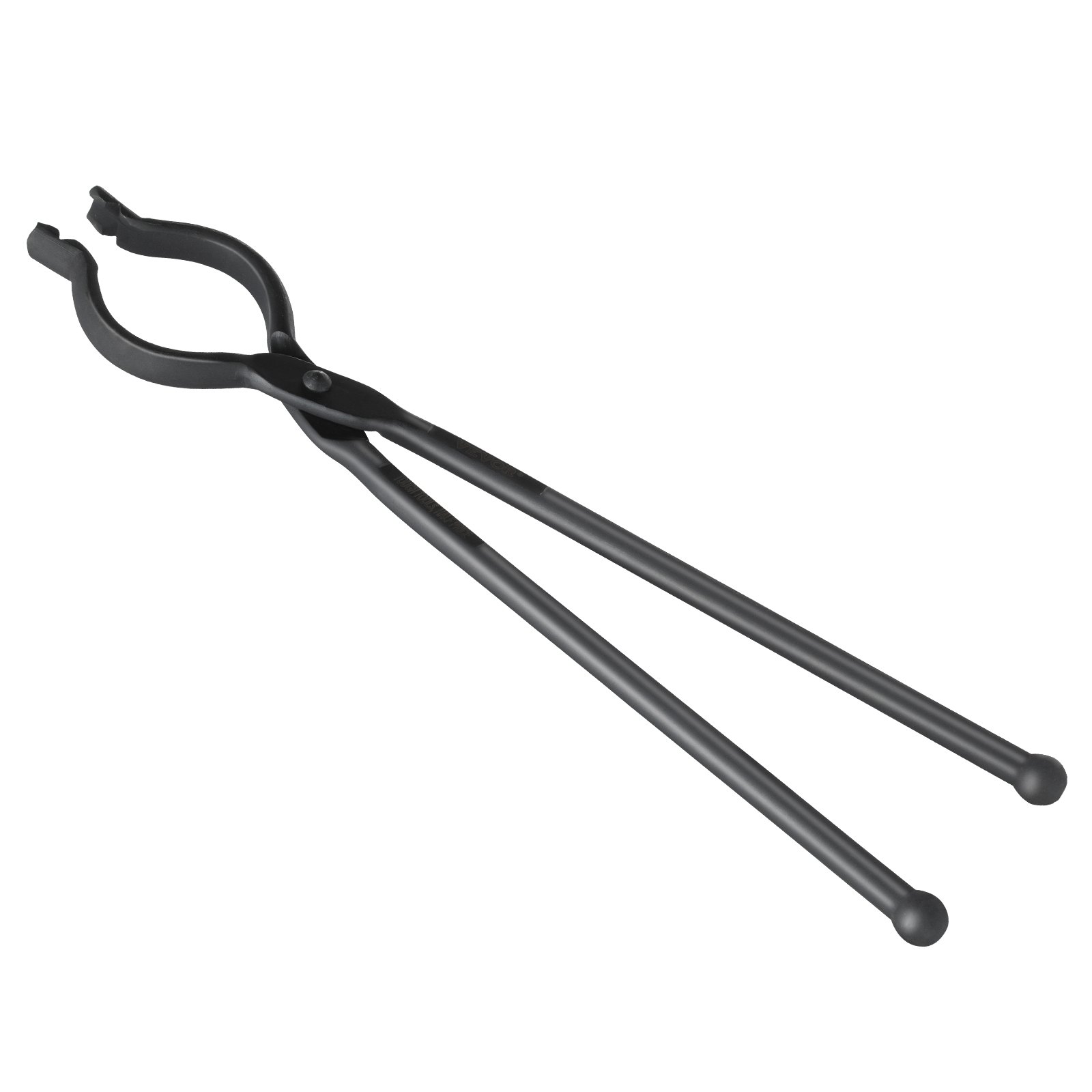 VEVOR Pinza da Fabbro Lunghezza Totale da 46 cm Pinza per Forgiatura a Forma di V, Pinza Tenaglia da Fabbro in Acciaio al Carbonio, Attrezzatura da Fabbro Pinza Forgiata 1 Pezzo Lunghezza 46cm Nero