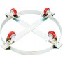 VEVOR Carrello Base Rotondo per Trasporto Bombole Fusto Vaso di Piante Carichi Pesanti Capienza Max. 454kg per Fusto di Capacità Max. 250 Litri, Carrello Circolare con Ruote per Trasporto Fusto Piante