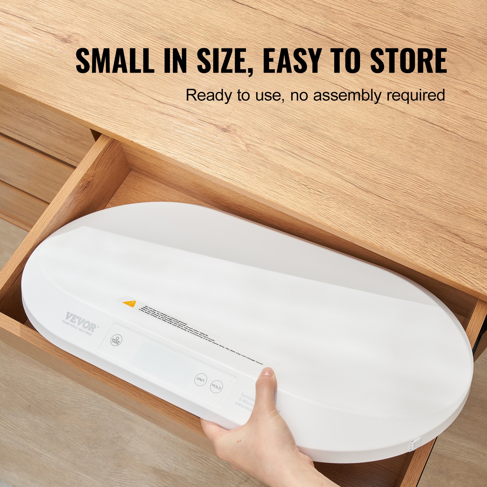 VEVOR Baby Scale, Digital Infant Scale with Measuring Tape, Multifunctional Toddler Scale for Weight and Height Tracking - with Hold and Tare Function, 5 Units for Babies, Toddlers, Pets, 40 kg Capacity