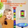 VEVOR Marble Run Set, 150 Pezzi Marble Maze Building Block Brain Game 445 x 310 x 115 mm, Pista per Biglie con 10 Biglie Fosforescenti 40 Biglie Vetro, Giocattoli Educativi STEM per Bambini 1,33 kg