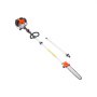 VEVOR Troncatrice a Gas per Alberi a 2 Tempi da 52 cc Troncatrice a Catena per Taglio con Barra di Taglio da 35,6 cm Tagliasiepi a Batteria con Serbatoio da 850 ml Estensibile da 2,2 a 2,94 m