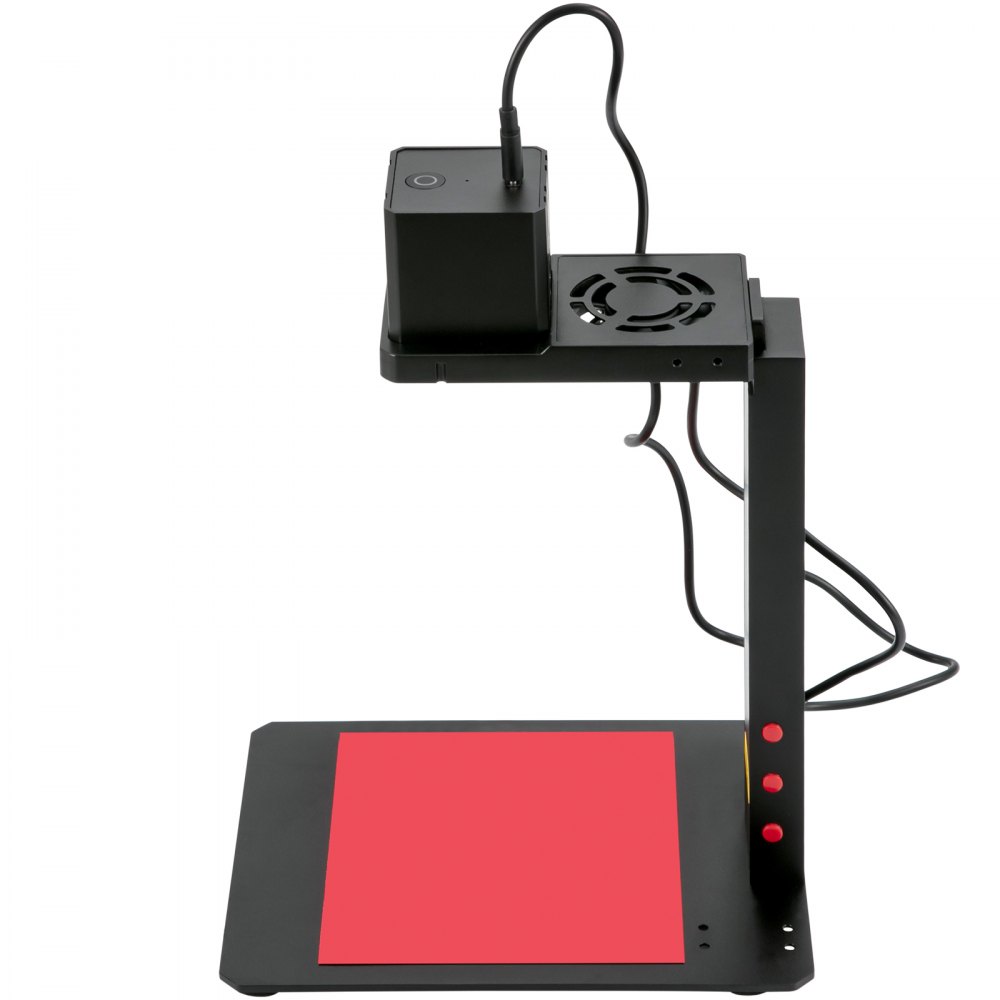 VEVOR Macchina per Incisione Laser, 100 x 100 mm Incisore Laser in Lega di Alluminio con Supporto per Messa a Fuoco Automatica per Incidere Vari Materiali, come Carta, Tessuto, Legno, Pelle, Feltro