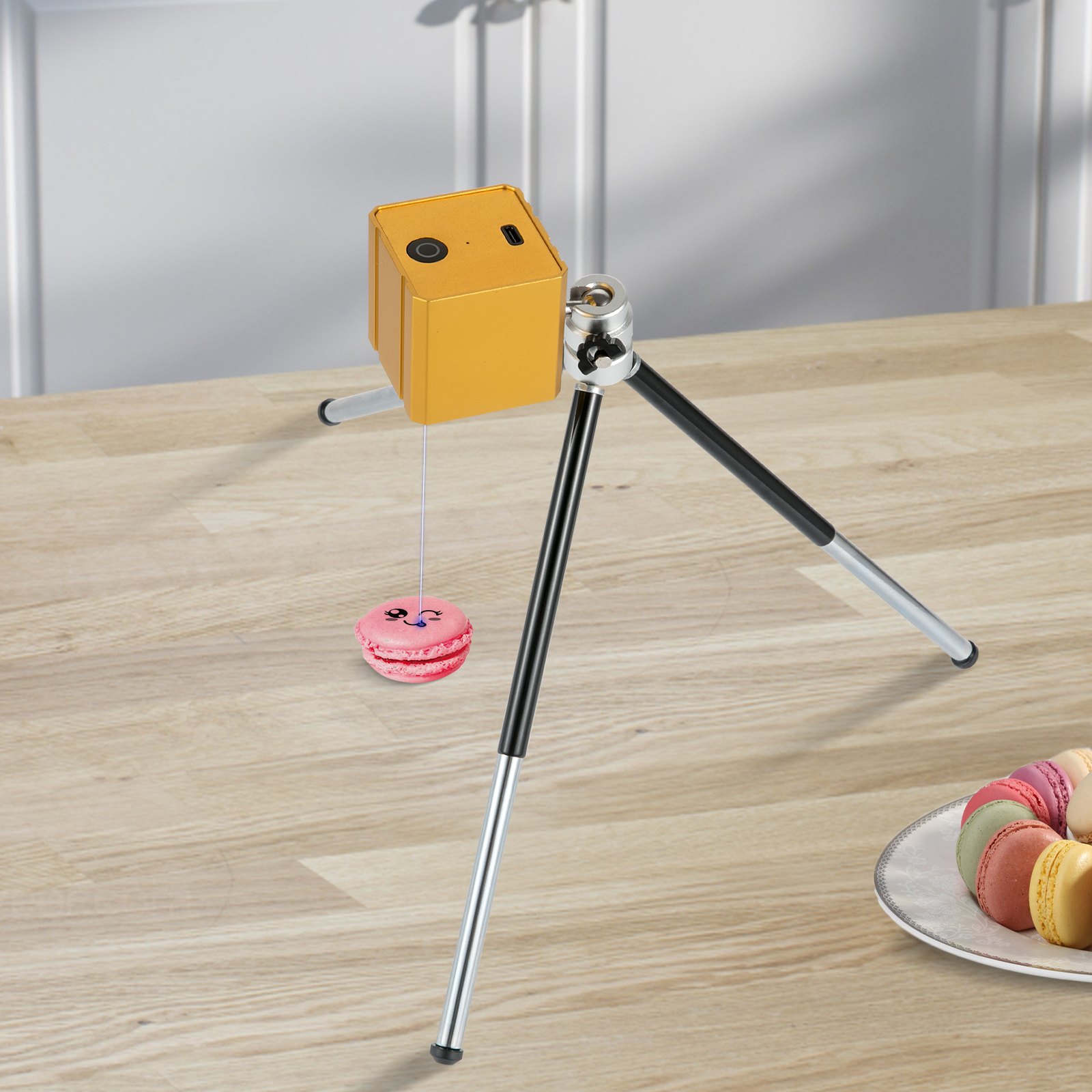 VEVOR Macchina per Incisione Laser, 100 x 100 mm Incisione Laser d'Oro in Lega di Alluminio per Incidere Vari Materiali, come Carta, Tessuto, Legno, Pelle, Feltro, Plastica, Acrilico, Stoffa, Frutta