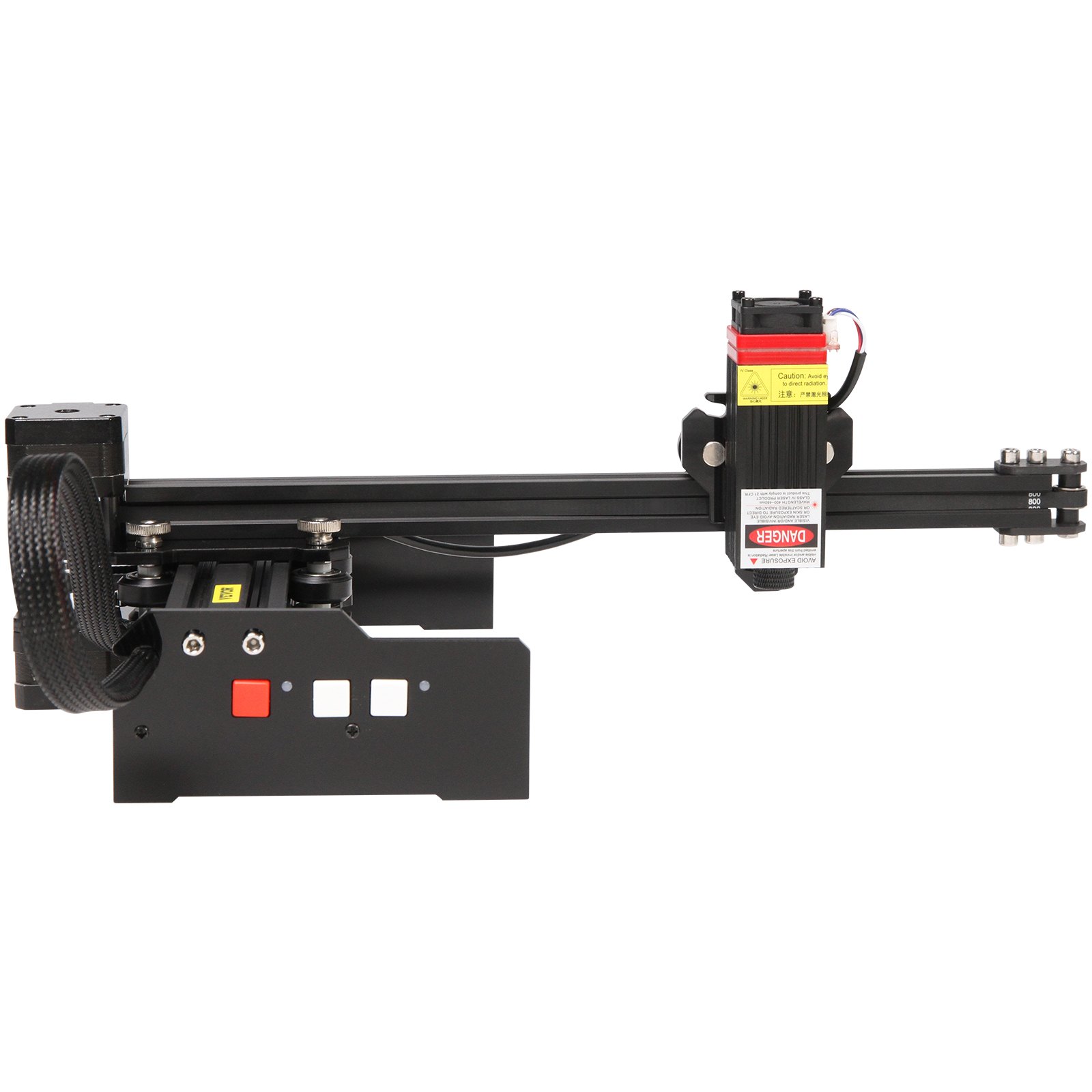 VEVOR Macchina per Incisione Laser, 190 x 170 mm Potenza 4,5 W 6000 mm/min Incisione Laser in Lega di Alluminio per Carta, Legno, Pelle, Stoffa, Plastica, Acrilico, Superficie Metallica Verniciata