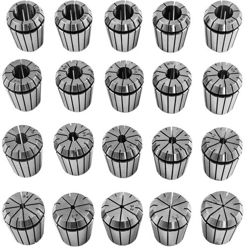 Vevor Set Pinze Di Serraggio Er32 20 Pezzi 2-20 Mm Mandrino Pinze Per Fresatrice