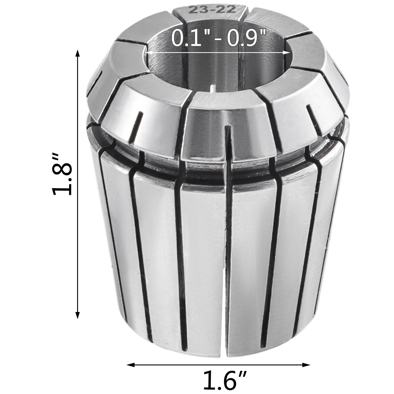Vevor Set Pinze Di Serraggio Er40 23 Pezzi 3-25 Mm Mandrino Pinze Per Fresatrice