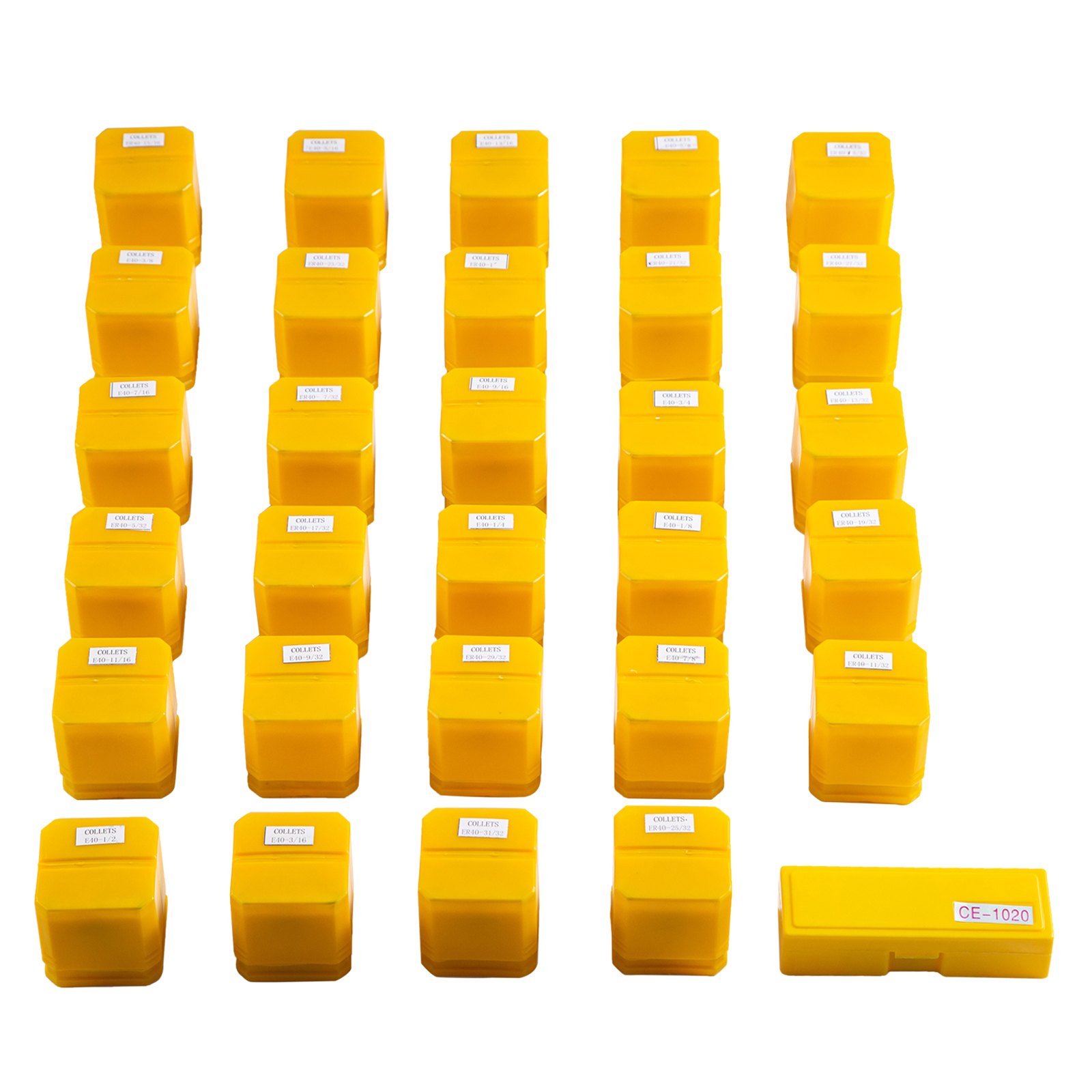 Vevor Set Pinze Serraggio Er40 29 Pz 1/8-1 Pollici Mandrino Pinze Per Fresatrice