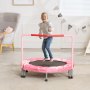 VEVOR Kids Trampoline Outdoor Trampoline 91.44 cm Foldable Trampoline with Handle, Rebounder Trampoline Garden Trampoline for Toddlers, Birthday Gift for Children 3 Years and Up, 100 kg Weight Capacity, Red