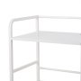 VEVOR Organizer per Giocattoli Peluche, Libreria per Bambini a 2 Livelli, Mobiletto Portaoggetti con Baule per Giochi in Tessuto, per Camere da Letto, Sale Giochi, Asili Nido, Scuole Materne, Bianco