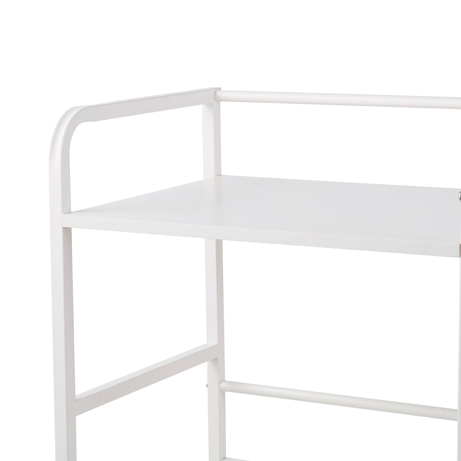 VEVOR Kids Bookshelf and Stuffed Animal Storage, Toy Storage Organizer, 2-Tier Book Shelf with Fabric Toy Chest, Toy Storage for Kids Room, Living Room, Entryway, Nursury, Preschool, White