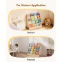 VEVOR Libreria per Bambini Frontale, Libreria per Bambini Porta Libri a 5 Ripiani con 2 Ganci 800 x 300 x 750 mm, per Cameretta dei Bambini, Soggiorno, Cameretta di Gioco