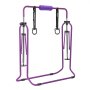 VEVOR Gymnastic Bars for Kids, 63.5 kg Capacity Folding Training Kip Bar, Adjustable Height Gymnastic Horizontal Bar for Home, Training Equipment for Indoor and Outdoor, Easy to Assemble, Purple